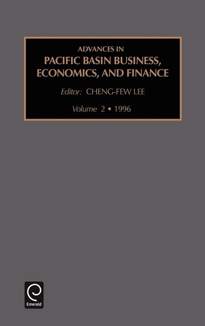 Cover for Lee · Advances in Pacific Basin Business, Economics and Finance - Advances in Pacific Basin Business, Economics and Finance (Hardcover bog) (1996)