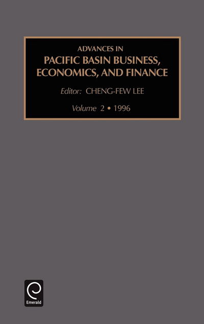 Cover for Lee · Advances in Pacific Basin Business, Economics and Finance - Advances in Pacific Basin Business, Economics and Finance (Hardcover Book) (1996)