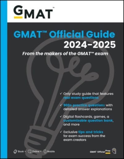 Cover for GMAC (Graduate Management Admission Council) · GMAT Official Guide 2024-2025: Book + Online Question Bank (Paperback Bog) (2024)