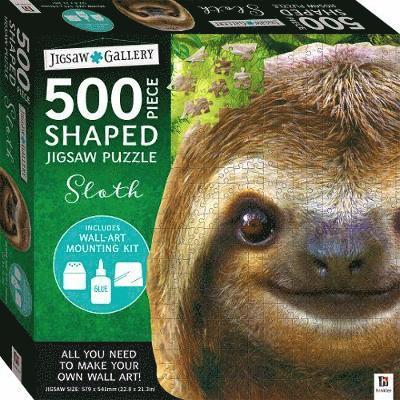 Jigsaw Gallery 500-piece Shaped Jigsaw: Sloth - Jigsaw Gallery - Hinkler Pty Ltd - Brætspil - Hinkler Books - 9781488901027 - 1. juni 2019