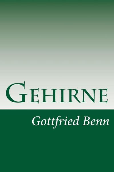 Cover for Gottfried Benn · Gehirne (Paperback Book) (2014)