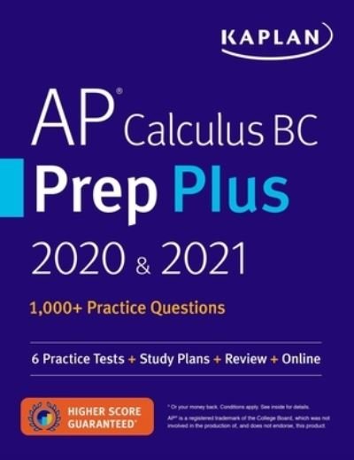 Cover for Kaplan Test Prep · AP Calculus BC Prep Plus 2020 And 2021 (Book) (2020)