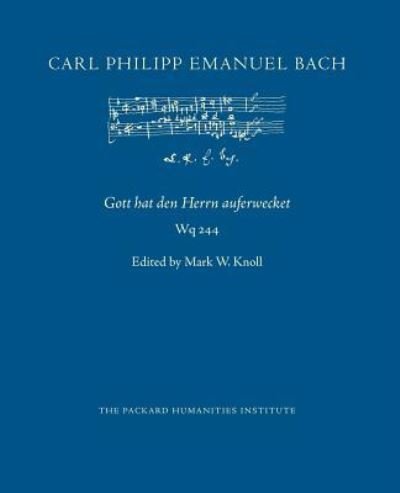 Cover for Carl Philipp Emanuel Bach · Gott hat den Herrn auferwecket, Wq 244 (Paperback Book) (2016)