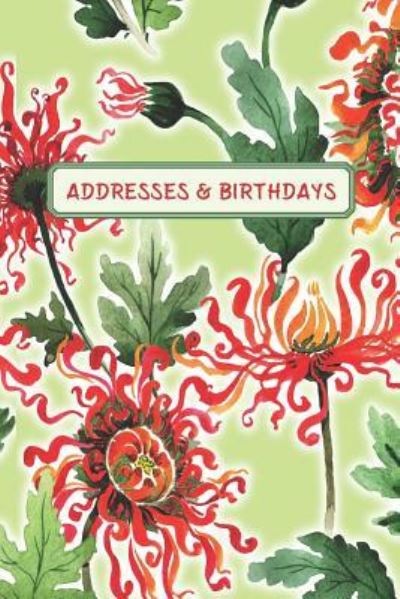 Cover for Andante Press · Addresses &amp; Birthdays (Paperback Book) (2019)