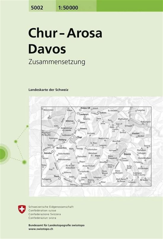 Cover for Collectif · Landeskarten D.schweiz. Chur,arosa,dav. (Kort)
