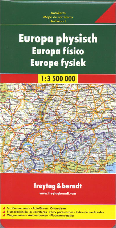 Freytag & Berndt Road Map: Europe physical - Freytag & Berndt - Boeken - Freytag & Berndt - 9783707903027 - 31 december 2016