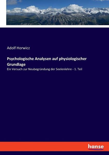 Cover for Horwicz · Psychologische Analysen auf phy (Book) (2018)