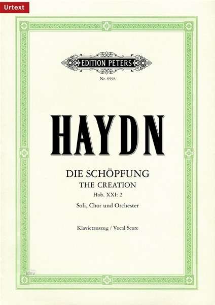 Cover for Franz Joseph Haydn · Creation Hobxxi2 Vocal Score (Bog) (2017)