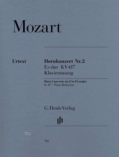 Cover for W.A Mozart · Konzert f.Horn.Nr.2,Kl.HN702 (Book) (2018)
