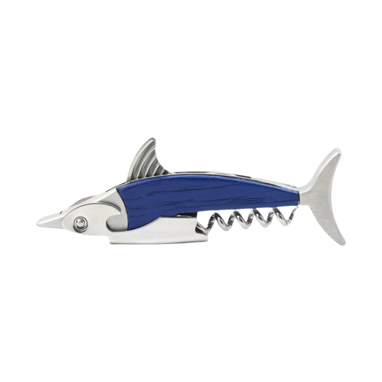 Marlin Corkscrew Blue (cs22) -  - Merchandise - Kikkerland - 0612615083028 - 