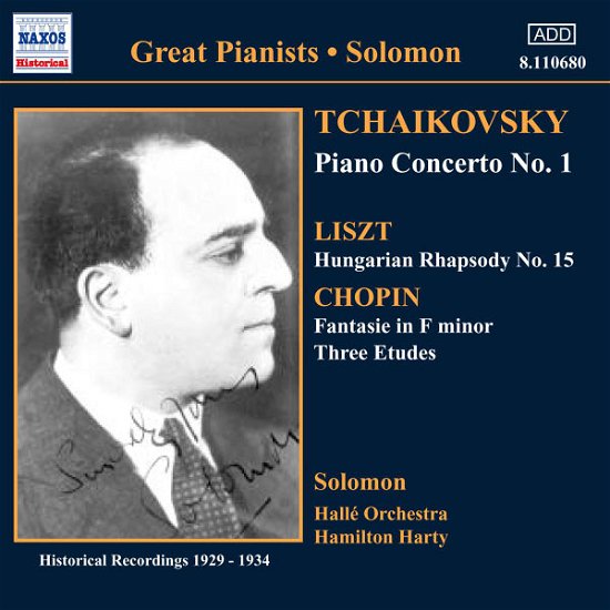 Tchaikovskypiano Concerto No 1 - Solomonharty - Musik - NAXOS HISTORICAL - 0636943168028 - 4. März 2002