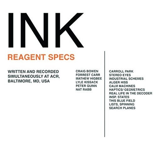 Reagant Specs - Ink - Musikk - MONITOR - 0674518001028 - 7. mai 2002