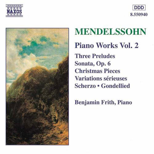 Cover for Mendelssohn / Frith · Piano Works 2 (CD) (1996)