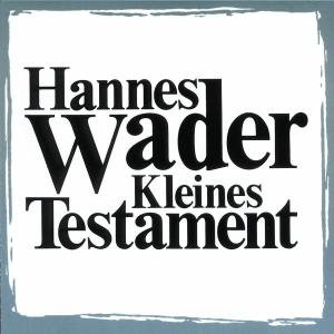 Cover for Hannes Wader · Kleines Testament (CD) (1993)