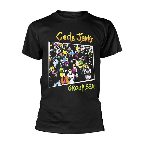 Circle Jerks: Group Sex (T-Shirt Unisex Tg. S) - Circle Jerks - Musikk - PHM PUNK - 0803343216028 - 19. november 2018