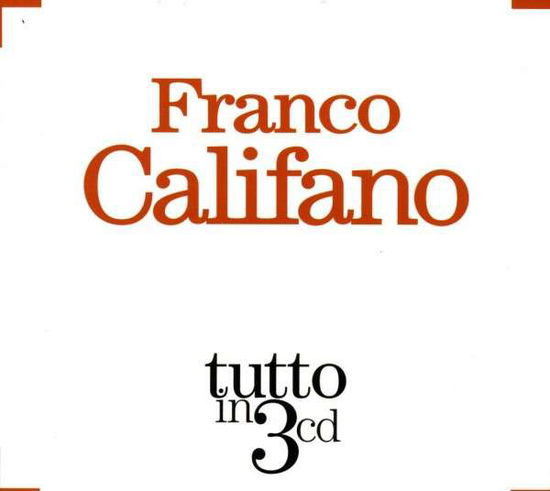 Cover for Franco Califano · Tutto In (CD) (2022)