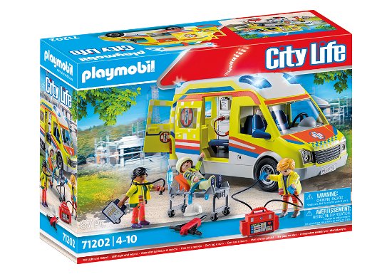 Cover for Playmobil · Playmobil City Life Ambulance met licht en geluid - 71202 (Leketøy)