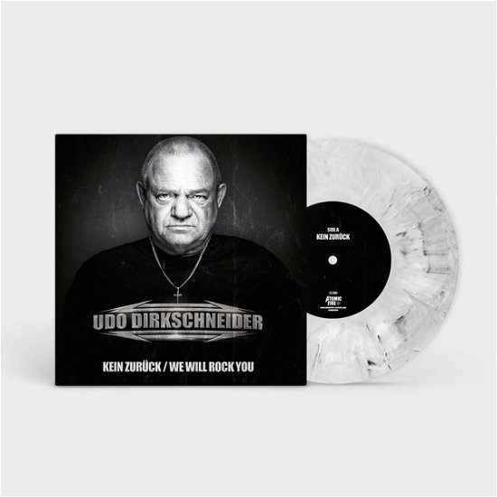 Cover for Udo Dirkschneider · Kein Zurück / We Will Rock You (White / Black Marbled Vinyl) (7&quot;) (2022)