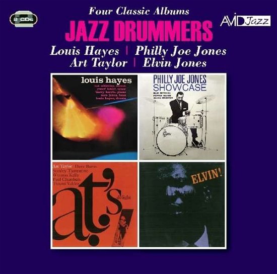 Cover for Louis Hayes / Philly Joe Jones / Art Taylor / Elvin Jones · Jazz Drummers - Four Classic Albums (Louis Hayes / Showcase / A.T.s Delight / Elvin!) (CD) (2018)