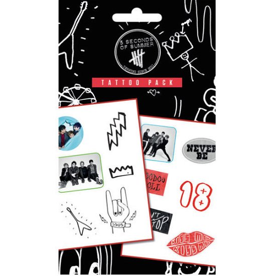 Cover for 5 Seconds Of Summer · 5 Seconds Of Summer: Mix (Temporary Tattoo) (MERCH)