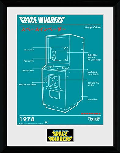 Cover for Space Invaders · Space Invaders: Cabinet (Stampa In Cornice 30x40 Cm) (MERCH)