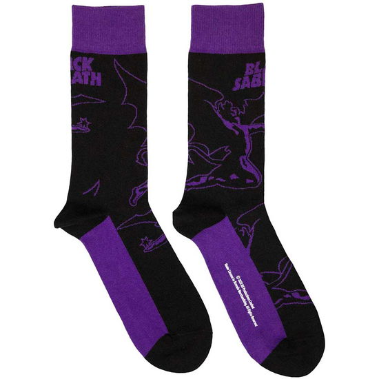 Black Sabbath Unisex Ankle Socks: Logo & Demon (UK Size 7 - 11) - Black Sabbath - Merchandise -  - 5056561024028 - 