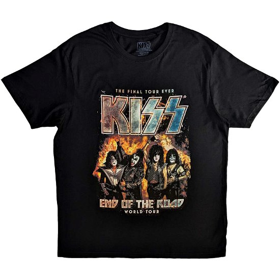 Cover for Kiss · KISS Unisex T-Shirt: End Of The Road Final Tour (T-shirt) [size S]