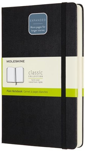 Cover for Moleskin · Moleskine Expanded Large Plain Hardcover Notebook: Black (Paperback Book) (2019)