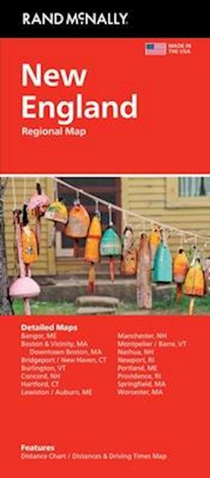 Cover for Rand McNally · Rand McNally Easy to Read: New England Regional Map: New (Kort) (2024)