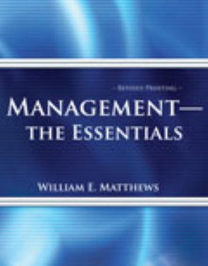 Cover for William Matthews · Management - The Essentials (Paperback Book) [New edition] (2005)