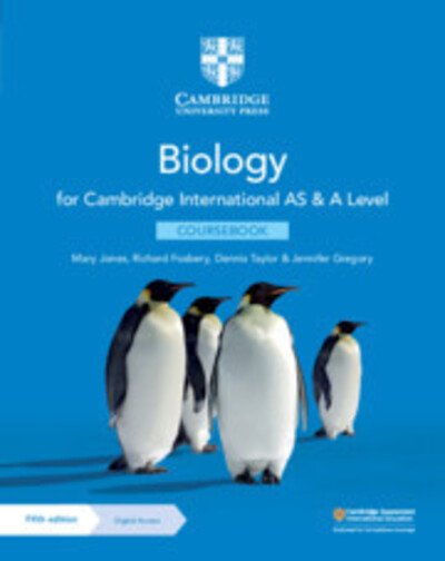 Cover for Mary Jones · Cambridge International AS &amp; A Level Biology Coursebook with Digital Access (2 Years) 5ed (Buch) [5 Revised edition] (2020)