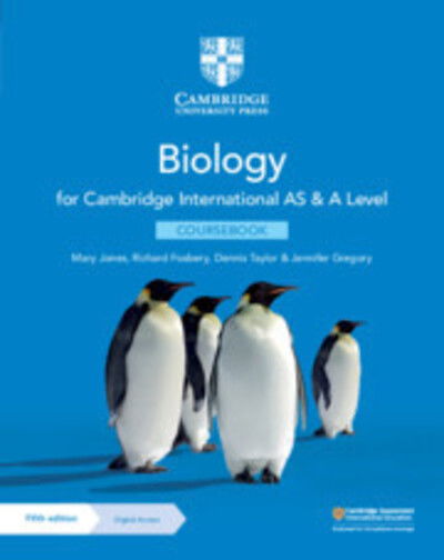 Cover for Mary Jones · Cambridge International AS &amp; A Level Biology Coursebook with Digital Access (2 Years) 5ed (Book) [5 Revised edition] (2020)