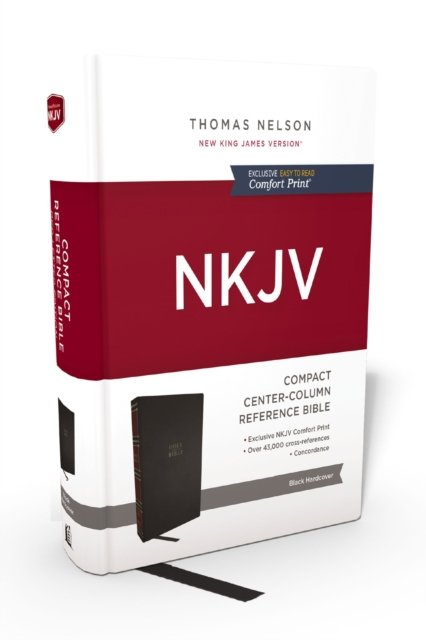 Cover for Thomas Nelson · NKJV, Compact Center-Column Reference Bible, Hardcover, Red Letter, Comfort Print (Innbunden bok) (2023)