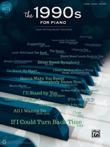 Cover for Alfred Publishing · Greatest Hits -- the 1990s for Piano: over 40 Pop Music Favorites (Paperback Book) (2015)