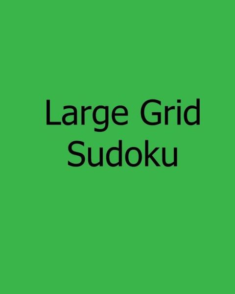 Cover for Terry Wright · Large Grid Sudoku: Fun, Large Print Sudoku Puzzles (Paperback Book) (2012)