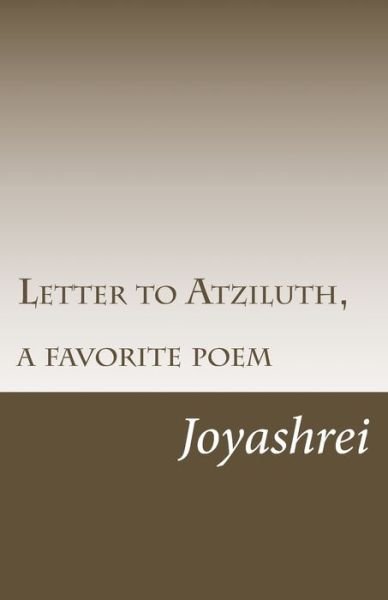 Cover for Jew God Yodh Hei Vayikra Hei Vayishlech · Letter to Atziluth (Pocketbok) (2015)