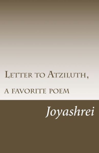 Cover for Jew God Yodh Hei Vayikra Hei Vayishlech · Letter to Atziluth (Paperback Book) (2015)