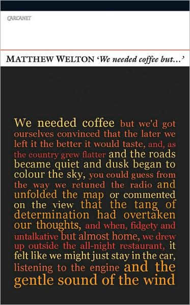 Cover for Matthew Welton · 'We Needed Coffee but...' (Paperback Book) (2009)