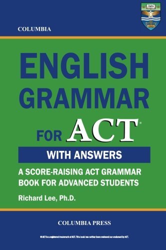 Cover for Richard Lee Ph.d. · Columbia English Grammar for Act (Taschenbuch) (2012)