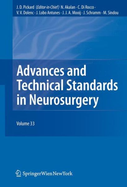 Cover for Springer · Advances and Technical Standards in Neurosurgery - Advances and Technical Standards in Neurosurgery (Pocketbok) [1st Ed. Softcover of Orig. Ed. 2008 edition] (2010)