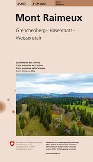 Cover for Mont Raimeux 25102Grenchenberg Hasenmatt Weissenstein - Gifpel sommets (Map) (2024)