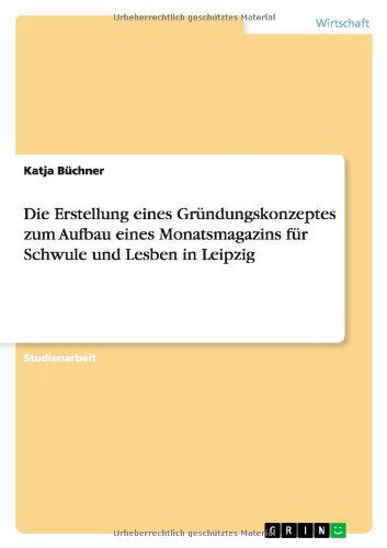 Cover for Büchner · Die Erstellung eines Gründungsk (Buch) [German edition] (2011)