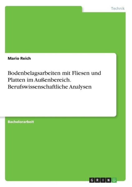 Cover for Reich · Bodenbelagsarbeiten mit Fliesen u (Book)