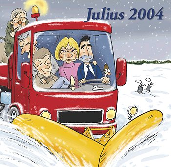 Cover for Jens Julius Hansen · Julius tegninger (Sewn Spine Book) [1.º edición] (2004)