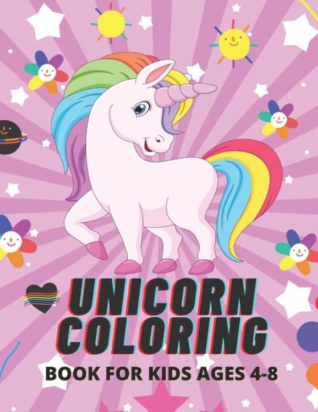 Cover for Flaubert · Unicorn coloring book for kids ages 4-8 (Paperback Book) (2021)