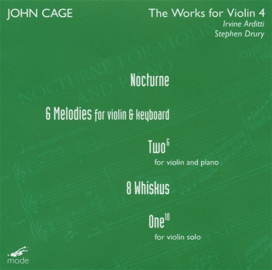 Cover for J. Cage · Works For Violin 4 (CD) (2003)