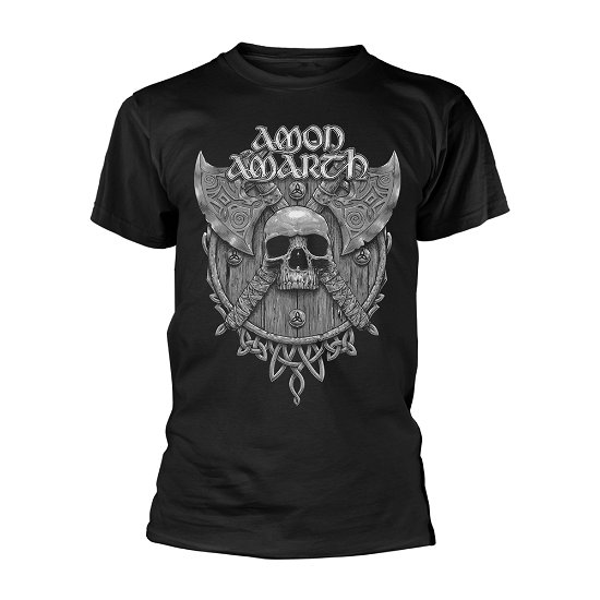 Cover for Amon Amarth · Grey Skull (T-shirt) [size XXL] [Black edition] (2019)