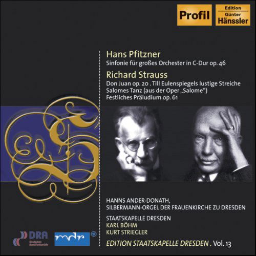 Symphony for Orchestra - Pfitzner / Strauss / Donath / Skd / Bohm - Musikk - PROFIL - 0881488701029 - 27. februar 2007
