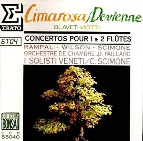 Cover for Rampal  / Orchestre De Chamre Jean-francois Paillard / Paillard / I Solisti Veneti / Scimone · Concertos Pour 1 &amp; 2 Flutes (CD) (1988)