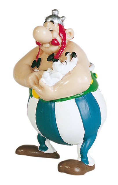Asterix Figur Obelix mit Idefix 8 cm - Asterix: Plastoy - Merchandise - Plastoy - 3521320605029 - June 13, 2023